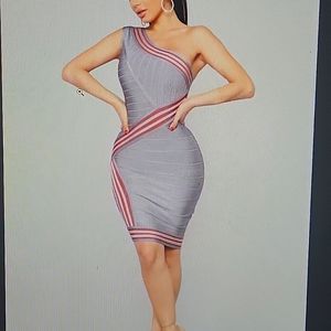 Always Winning Bandage Dress-Multi